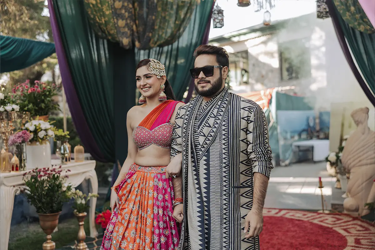 newly wed couple shoot